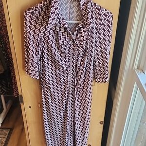 Chic Geometric Patterned Dress